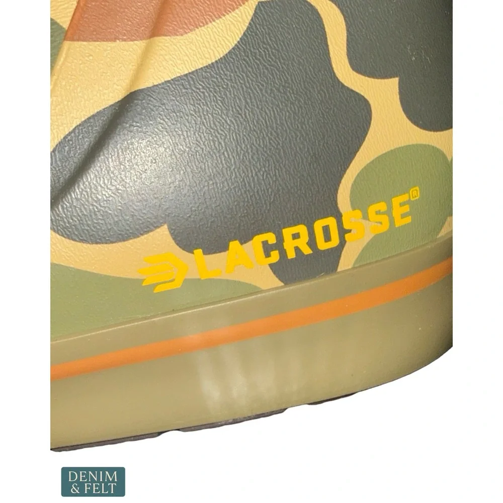 NEW LaCrosse Alpha Deck Boot 6 Hardwoods Duck Camo Waterproof Mens 11.5 632440